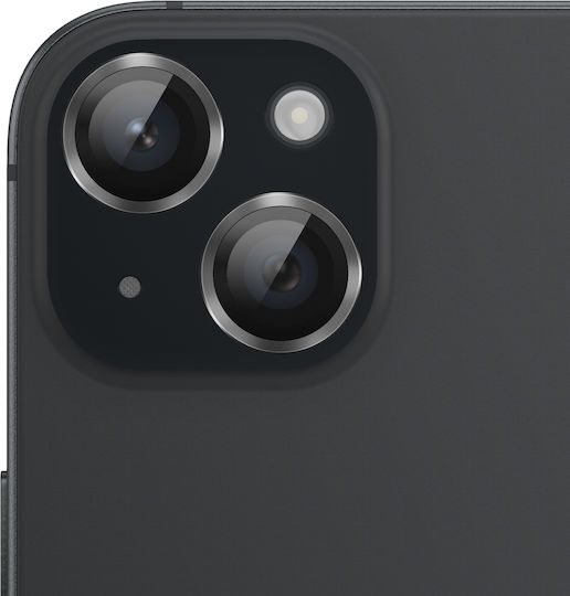Zanaé Camera Protector Iphone 15 15 Plus Tempered Glass Aluminium Black