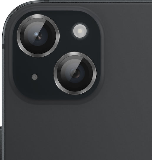 Zanaé Camera Protector Iphone 15 15 Plus Tempered Glass Aluminium Black