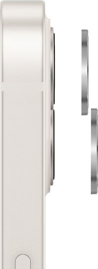 Zanaé Camera Lens Protector Iphone 13 In Tempered Glass & Aluminium Silver