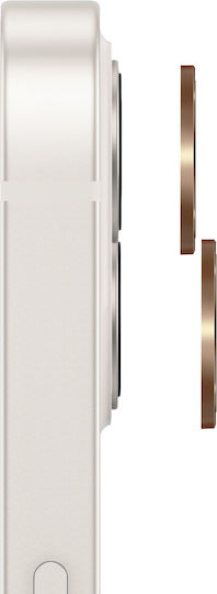 Zanaé Protecție Cameră iPhone 13 13 Mini Sticlă Temperată Aluminiu Auriu