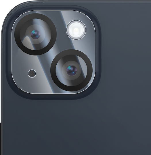 Zanaé Protecție Cameră iPhone 14 14 Plus din Sticlă Securizată Aluminiu Transparentă