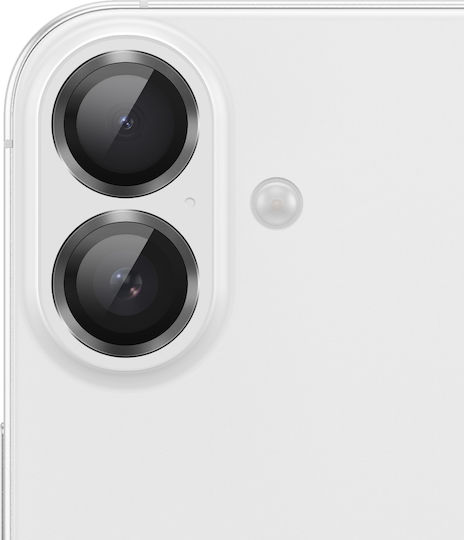 Zanaé Kameraobjektivschutz für iPhone 16 / 16 Plus Kratzfestes gehärtetes Glas Schwarz