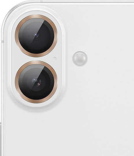 Zanaé Протектор за камера на мобилен телефон iPhone 16 16 Plus Устойчив на надраскване Закалено стъкло Златист