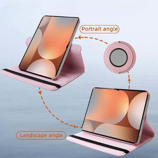 Smart Case 360° Въртящ се Стойка Book Cover Samsung Galaxy Tab S10 Fe S10 Lite Розово злато