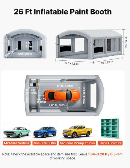 Vevor Vehicle Paint Booth with Blowers