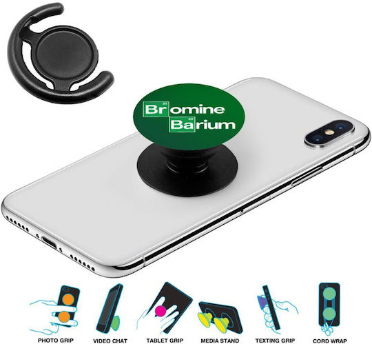 Breaking Bad Parodie Bromid Barium Telefonhalter Stand Schwarz Basis Stütze Handy In Der Hand