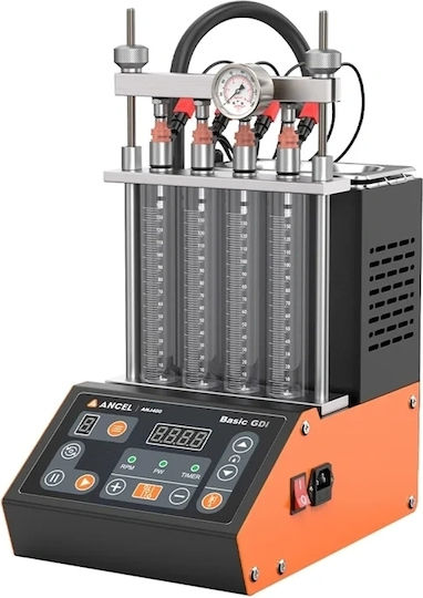 Тестер и почистващ уред за инжектори Ancel Anj400 4 инжектора 100w ултразвук 0-8 bar EFI GDI дигитален екран