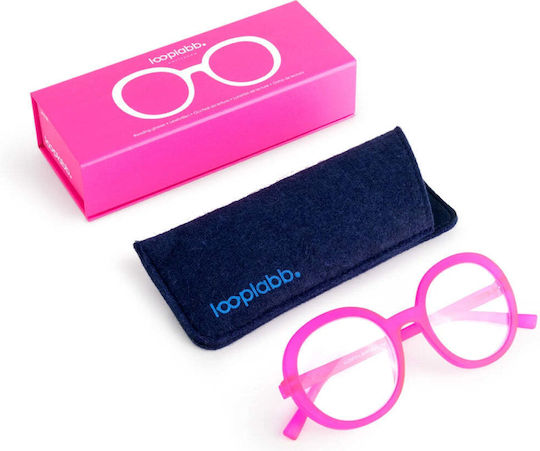 Looplabb Damen Lesebrillen +3.00 in Rosa Farbe