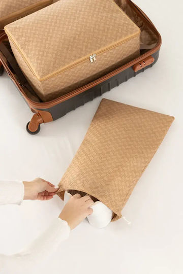 SteweHome Set de Organizatoare de Depozitare pentru Valiză Călătorii 6 Bucăți Poliester 25x40 Cm