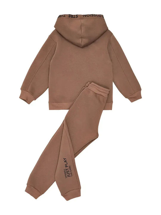 Kinder Sweatpants Set Cappuccino