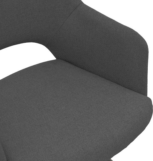 Dining Chair with Fabric Upholstery Anthracite 59x58x87cm