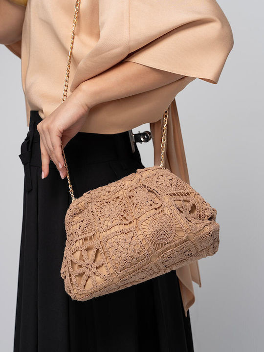 Γυναικείο Clutch Καφέ