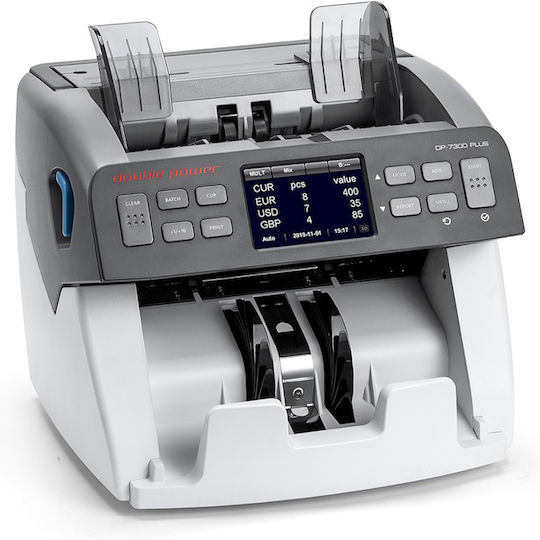 Double Power Брояч на банкноти с комбинирано броене с UV MG IR откриване на фалшиви