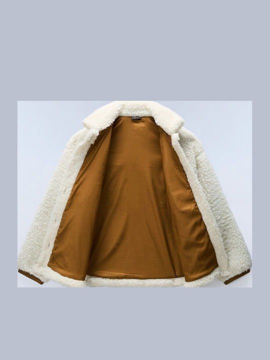 Зимна дамска флийс блуза Beige Dimity