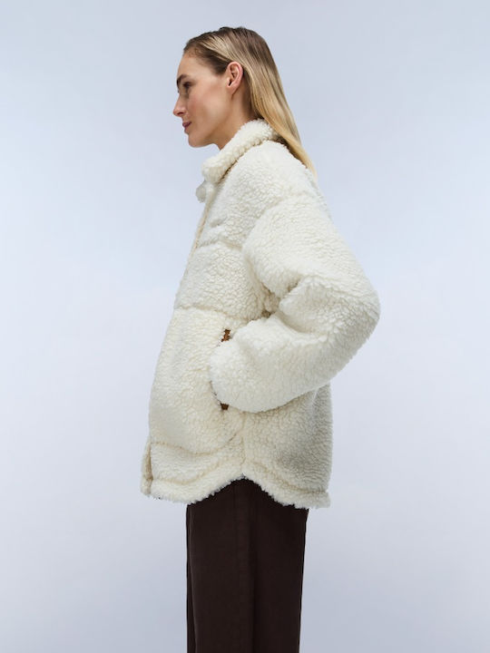 Зимна дамска флийс блуза Beige Dimity