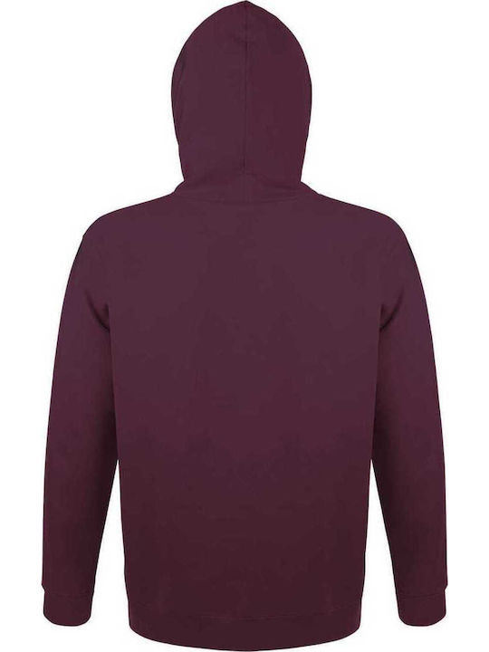 Burgundy Hooded Sweatshirt