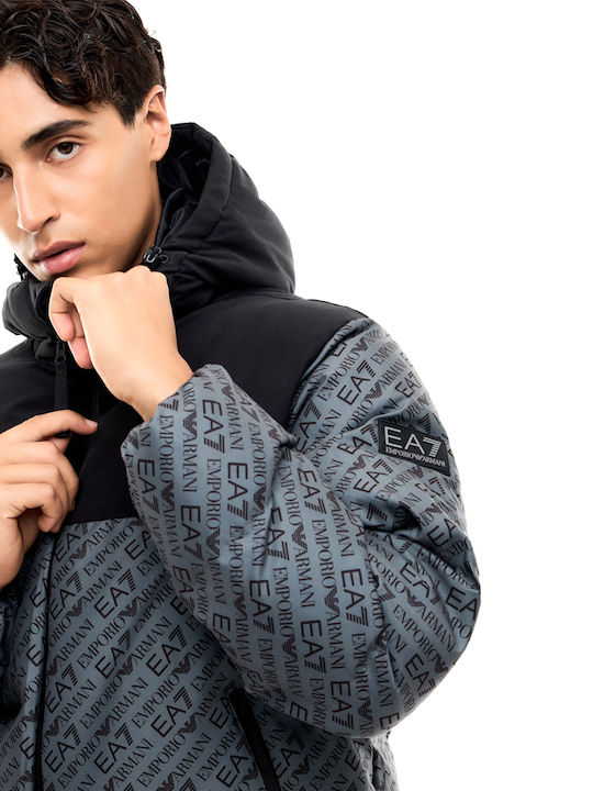 Winter Puffer Jacket Charcoal-Black