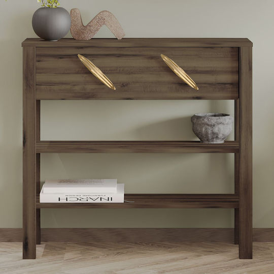Henric Wooden Console Antique Walnut L90xW30xH85cm