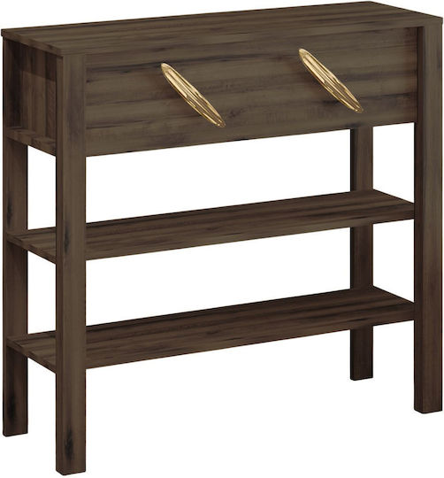 Henric Wooden Console Antique Walnut L90xW30xH85cm