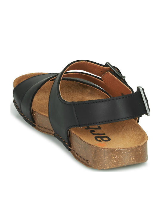 Damen Flache Sandalen Schwarz