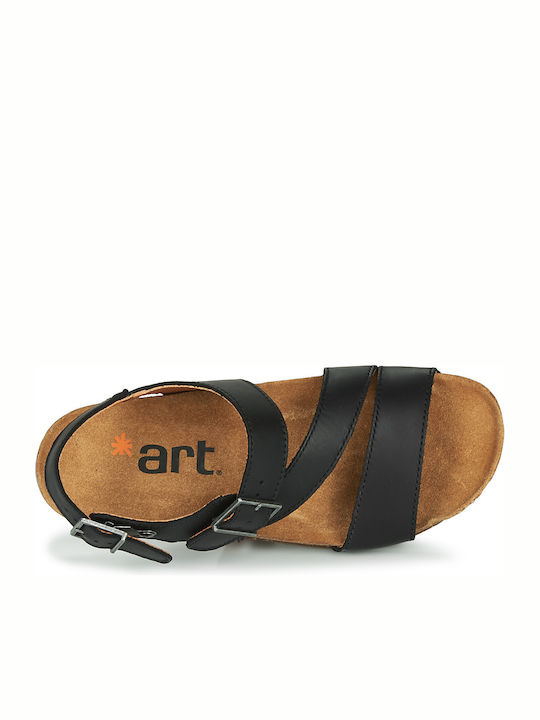 Damen Flache Sandalen Schwarz