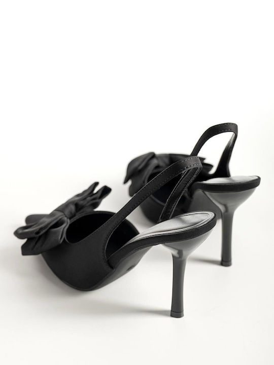 Spitze Zehe Pumps mit Absatzstiletto Schwarze X27-310-3298-Schwarz