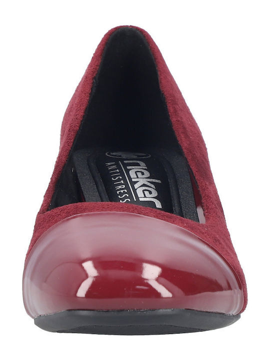 Pumps Mit Mittelhohem Burgundischem Absatz