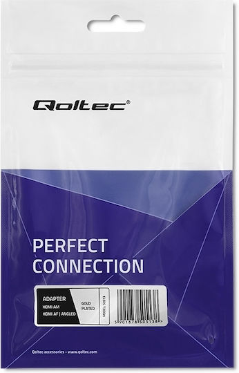 Qoltec Конвертор HDMI / Ethernet Женски в HDMI / Ethernet Мъжки