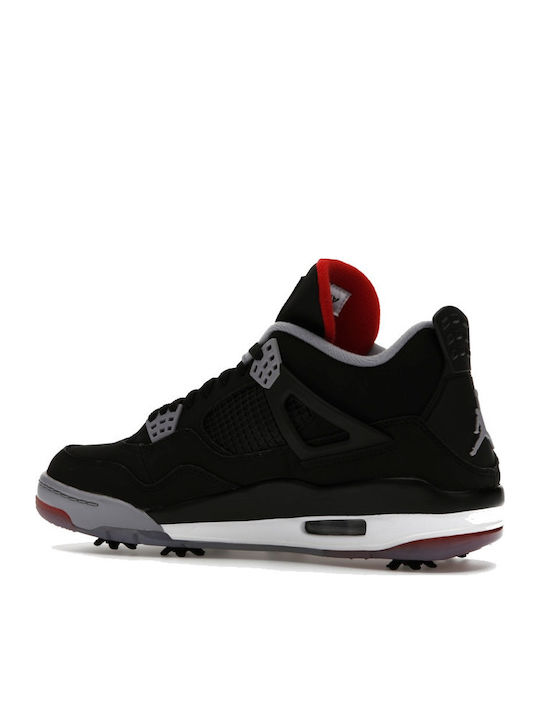 Air  4 Retro Pantofi Sport Golf Pentru Bărbați Negri