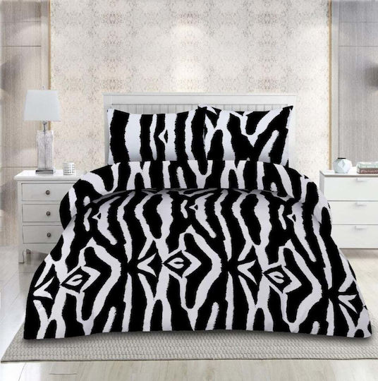 Vanora Set Huse Pentru Pilote Duble 200x220cm Zebra