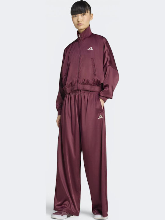 Damen Jogginghosen mit Jogger Maroon
