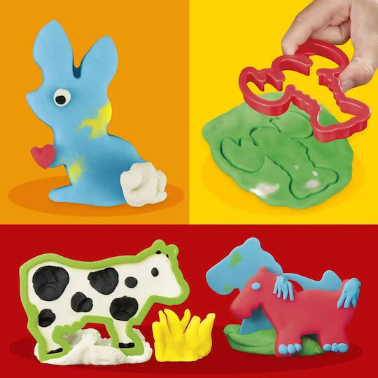 Hasbro Play-Doh Set de Aluat de modelare Plasticină cu 6 Culori pentru 3+ Ani