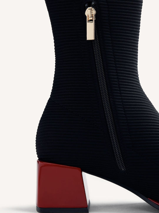 Damenstiefel mit Mittlerem Absatz Schwarz