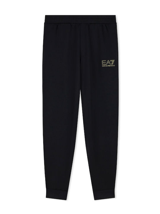 Herren-Sweatpants mit Gummizug Schwarz