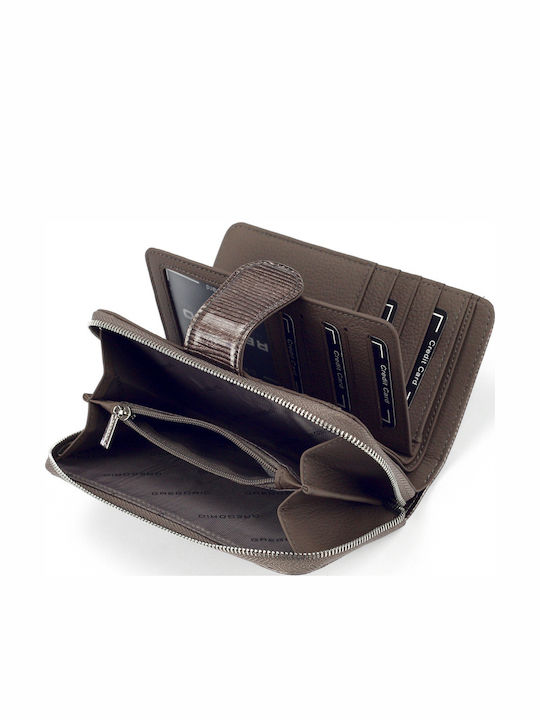 Große Leder Damenbrieftasche Schwarz