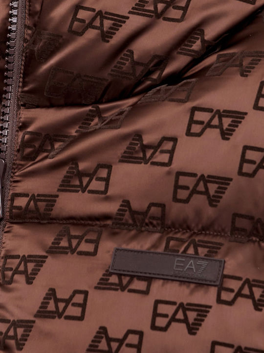 Women's Puffer Jacket for Winter Brown