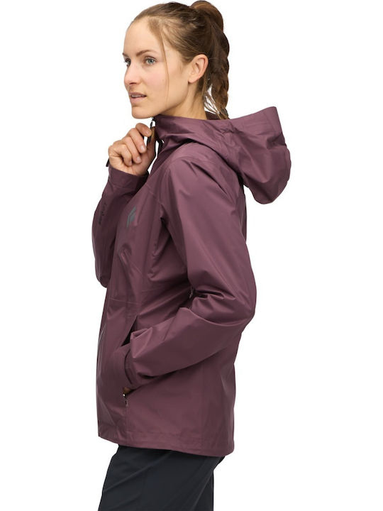 Stretch Shell Women's Jacket for Winter Dusk Violet
