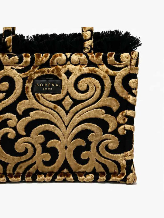 Cassandra Medium Fabric Women's Tote Bag Gold