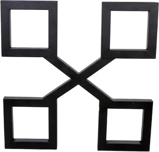 Picior Metalic de Mobilier 2 buc Potrivit pentru Masă / Măsuță 70x72cm Negru