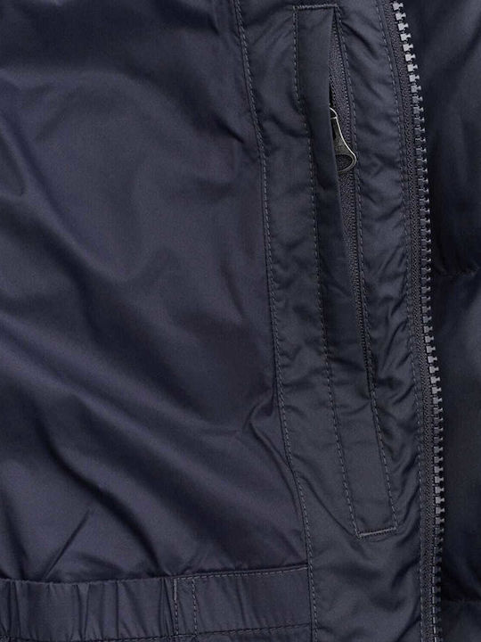 Geacă de Iarnă Puffer Impermeabilă Albastru Închis