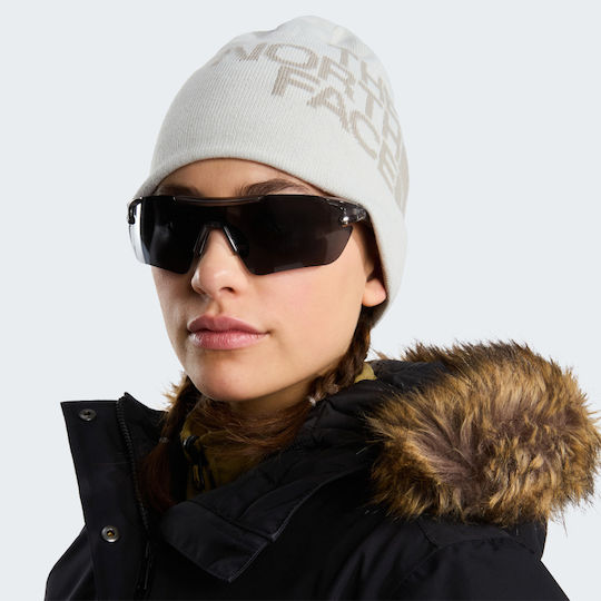 Highline Beanie Unisex Wendbarer Strickmütze in Beige