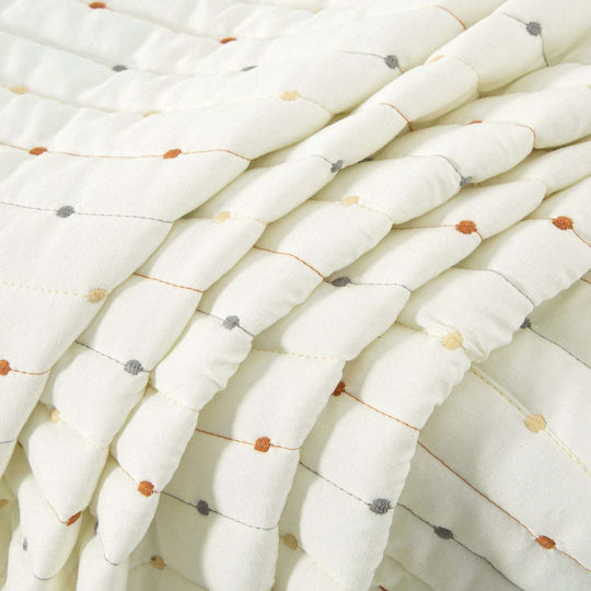 abo Βρεφικό Κουβερλί Βαμβακερό White 80x110cm