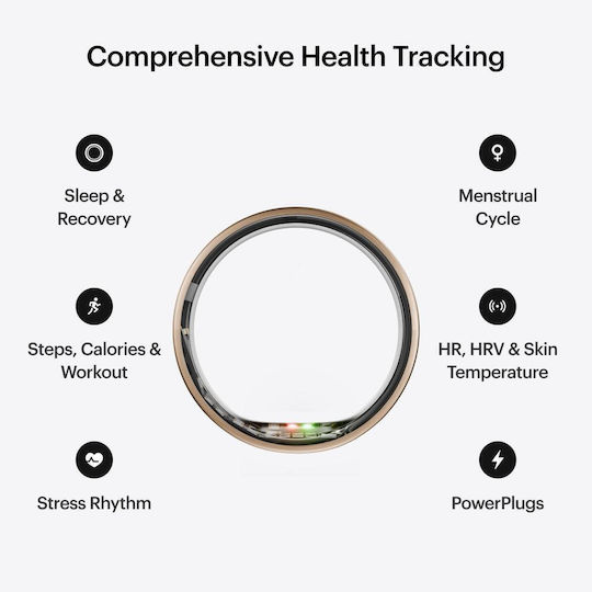 Ultrahuman Air Smart Ring 16.2mm Waterproof with Heart Rate Monitor Rose Gold