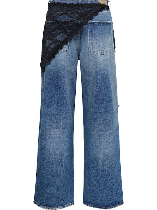 Only Damen Jeans Hosen Beinin Stil Gerade Mit Rissen Push Up