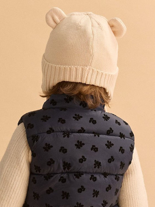 Kinder Beanie Gestrickt Weiß Für Neugeborene