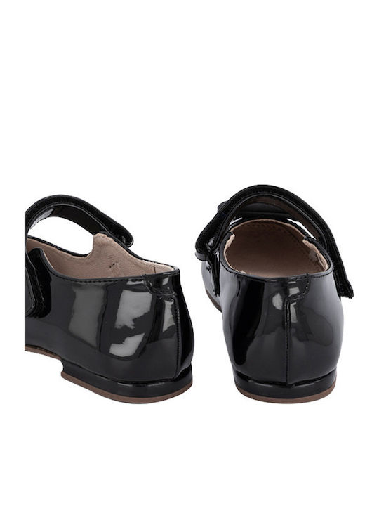 Kids Pumps & Ballerinas with Hook & Loop Closure Leather Black
