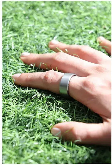 Ultrahuman Air Intelligente Ringe 19.9mm Wasserdicht mit Herzfrequenzsensor Raw Titanium
