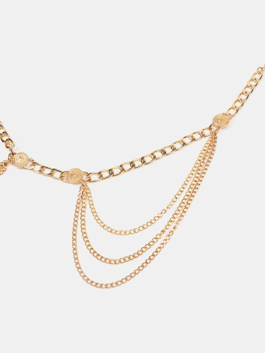 Kette Damen Gürtel Mehrlagig Gold Größe One Size Gold
