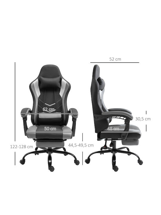 Vinsetto 921-279 Gaming Stuhl mit Fußstütze Schwarz