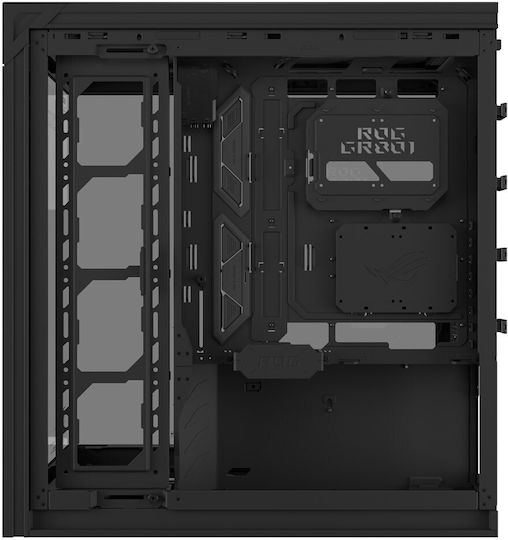 Asus ROG Cronox Gaming Midi Tower Computer Case with Side Window Black